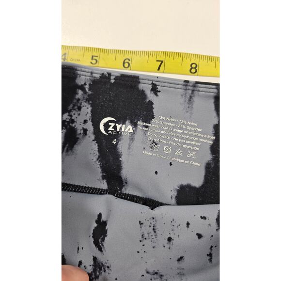 ZYIA Slate Oxidation Soft n Snug Hi-Rise 7/8 Pocket Leggings Size 4 Small EUC - Picture 8 of 10